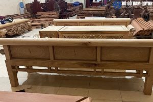 Mặt sau của ghế dài trường kỷ tại đồ gỗ Nam Quỳnh