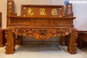 Bàn thờ hổ phù gỗ gụ lào đẹp chân 22 tại Đồ Gỗ Nam Quỳnh