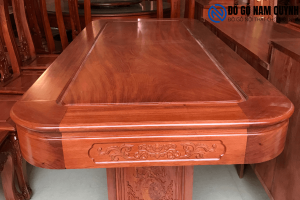 Bộ bàn ghế ăn bầu dục siêu vip gỗ hương đá tại Đồ Gỗ Nam Quỳnh