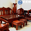 Bộ bàn ghế nghê 10 món gỗ hương đá đẹp tại Đồ Gỗ Nam Quỳnh