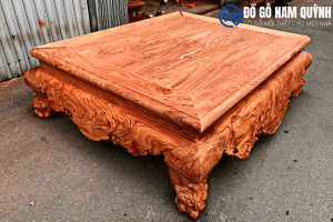 Mẫu sập chân quỳ gỗ hương đá vân đẹp tại Đồ gỗ Nam Quỳnh