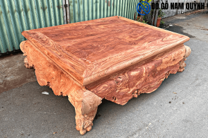 Sập gỗ hương đá 1m8x2m2 vân vip tại Đồ Gỗ Nam Quỳnh