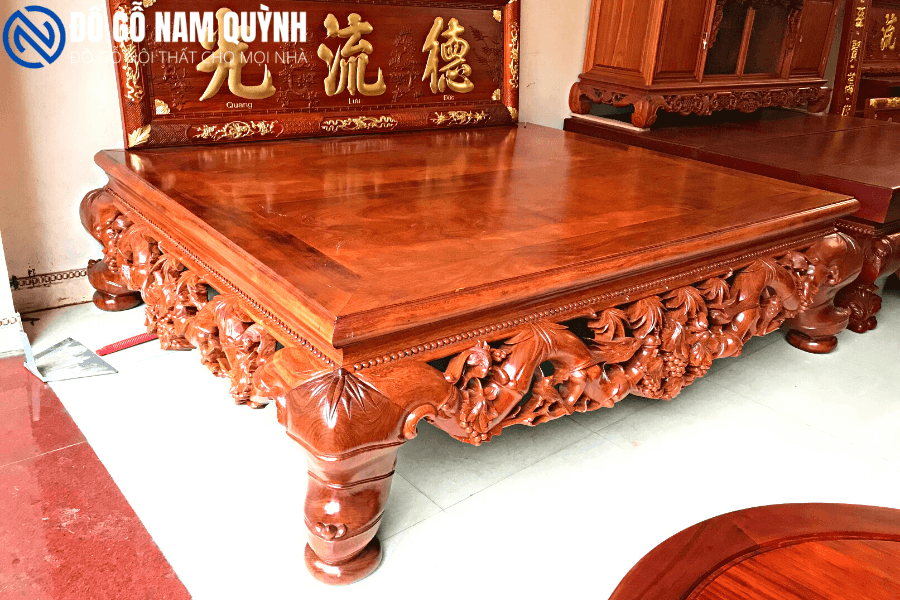 Sập trúc nho 1m8x2m2 đẹp tại Đồ Gỗ Nam Quỳnh