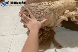 Sập thập điểu quần mai kích thước 2mx2m4 chân 30 siêu khủng tại Đồ Gỗ Nam Quỳnh