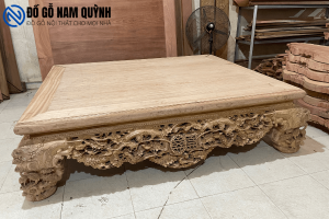 Sập thập điểu quần mai kích thước 2mx2m4 chân 30 siêu khủng tại Đồ Gỗ Nam Quỳnh