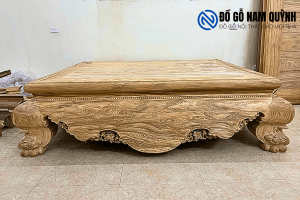 Bộ sập gỗ gụ lào vân vip đẹp nhất 2023 tại Đồ Gỗ Nam Quỳnh