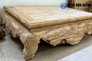 Bộ sập gỗ gụ lào vân vip đẹp nhất 2023 tại Đồ Gỗ Nam Quỳnh