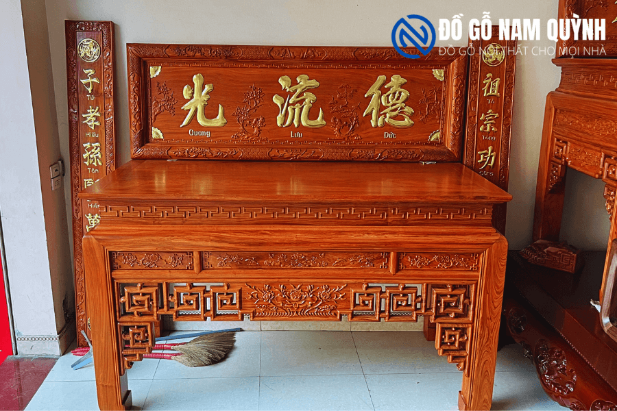Combo-noi-that-phong-tho-go-huong-da-dep (1) Combo nội thất phòng thờ gỗ hương đá đẹp tại Đồ Gỗ Nam Quỳnh