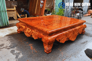Bộ sập gỗ hương đá kích thước 1m8 x 2m2 tuyển vân siêu đẹp tại Đồ Gỗ Nam Quỳnh