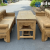 Bộ trường kỷ đại tam quốc gỗ gụ lào hàng đặt đẹp tại Đồ Gỗ Nam Quỳnh