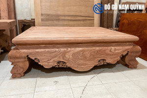Sập trơn gỗ hương đá vân siêu đẹp tại Đồ Gỗ Nam Quỳnh