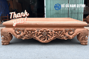 Mẫu sập ngũ phúc kim tiền mai cài thọ gỗ hương đá đục sắc nét siêu đẹp tại Đồ Gỗ Nam Quỳnh