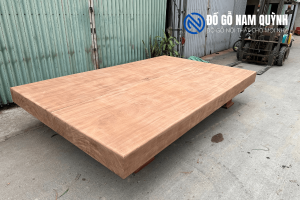 Bộ chiếu ngựa nguyên khối gỗ hương nam phi dày 22 phân đẹp tại Đồ Gỗ Nam Quỳnh