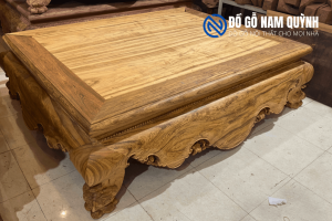 Sập tứ diện gỗ gụ lào 1m8x2m2 chọn vân vip siêu đẹp tại Đồ Gỗ Nam Quỳnh