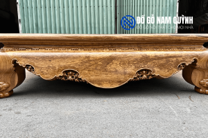 Sập gỗ gụ lào chọn vân vip vân đá siêu đẹp siêu hiếm tại Đồ Gỗ Nam Quỳnh