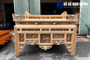 Bàn thờ ôxa gỗ gụ lào đẹp tại Đồ Gỗ Nam Quỳnh