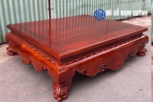 Sập chân quỳ gỗ hương sơn Pu siêu đẹp tại Đồ Gỗ Nam Quỳnh