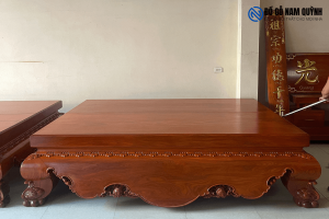 Sập gỗ nguyên khối gỗ cẩm vàng dày 12cm nguyên khối tại Đồ Gỗ Nam Quỳnh