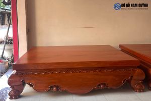 Sập gỗ nguyên khối gỗ cẩm vàng dày 12cm nguyên khối tại Đồ Gỗ Nam Quỳnh