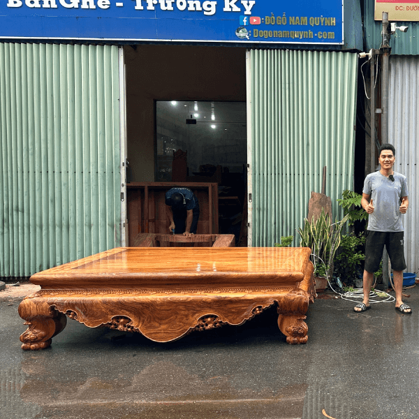 Sập gỗ gõ đỏ tại Đồ Gỗ Nam Quỳnh