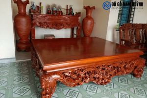 Bộ sập thập điểu quần mai gỗ hương Nam Phi đẹp tại Đồ Gỗ Nam Quỳnh