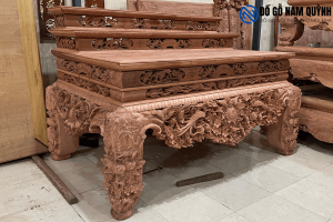 Sập thờ mai điểu gỗ hương đá tam cấp đẹp tại Đồ Gỗ Nam Quỳnh