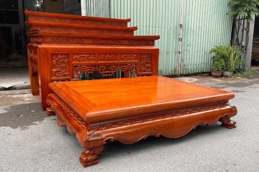 combo-sap-chan-quy-va-an-gian-tho-tam-cap-go-huong-dep (2) Combo sập chân quỳ và án gian thờ tam cấp gỗ hương đẹp tại Đồ Gỗ Nam Quỳnh