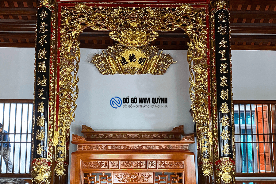 Nội thất phòng thờ đẹp tại Đồ Gỗ Nam Quỳnh
