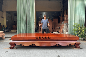 Sập gỗ nguyên khối gỗ hương Nam Phi tại Đồ Gỗ Nam Quỳnh